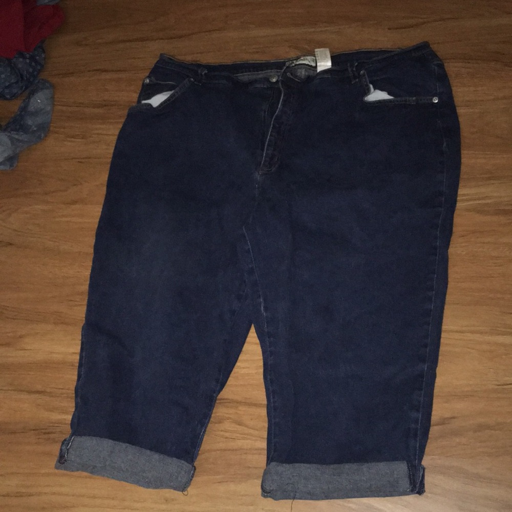 Above the knee Jean shorts.
